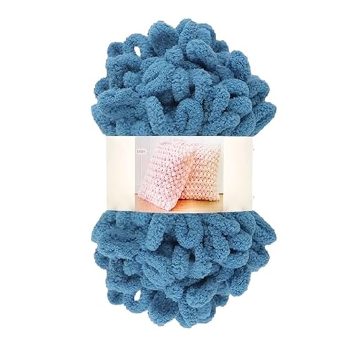 Garn lustig Handgelenk, Finger Loop Chunky Chenille Häkelstrickgarn, 100 g Knäuel, Polyester, 5 mm, 7 m, mehrfarbig(12) von LYVQZPWLR