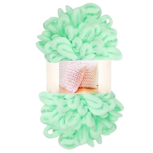 Garn lustig Handgelenk, Finger Loop Chunky Chenille Häkelstrickgarn, 100 g Knäuel, Polyester, 5 mm, 7 m, mehrfarbig(27) von LYVQZPWLR