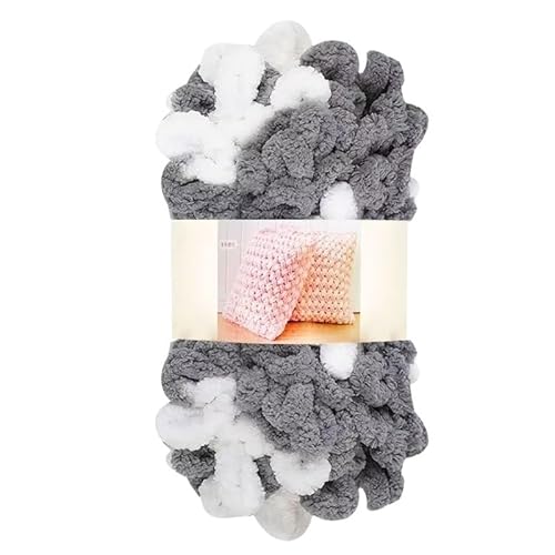 Garn lustig Handgelenk, Finger Loop Chunky Chenille Häkelstrickgarn, 100 g Knäuel, Polyester, 5 mm, 7 m, mehrfarbig(31) von LYVQZPWLR
