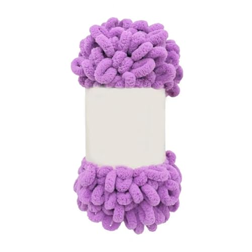 Garn lustig Handgelenk, Fingerschlaufen-Strickgarn, 2er-Pack, mehrfarbig, Polyester, 800 cm(Purple) von LYVQZPWLR
