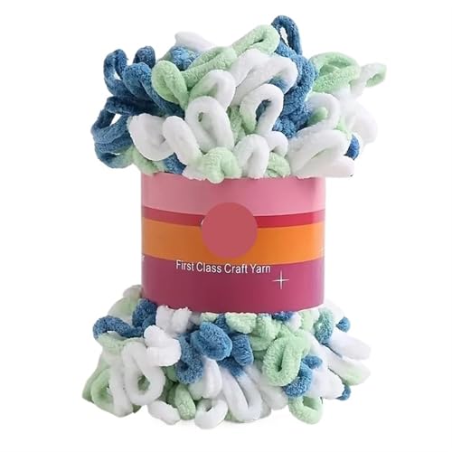 Garn lustig Handgelenk, Fingerschlaufengarn, Polyester, handgewebt, mehrfarbig, for DIY-Stricken, Häkeln, Decken, Bastelbedarf(Color 21) von LYVQZPWLR