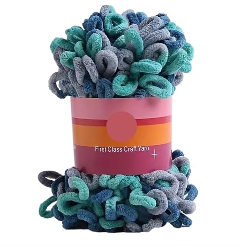 Garn lustig Handgelenk, Fingerschlaufengarn, Polyester, handgewebt, mehrfarbig, for DIY-Stricken, Häkeln, Decken, Bastelbedarf(Mx23) von LYVQZPWLR