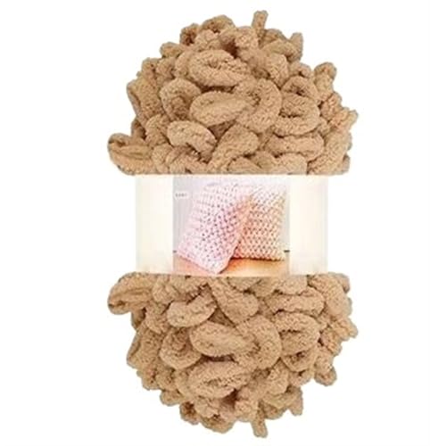 Garn lustig Handgelenk, Fingerstrickgarn ohne Nadeln, DIY-Schal, Decke, Kissen, mehrfarbig(6607 Khaki) von LYVQZPWLR