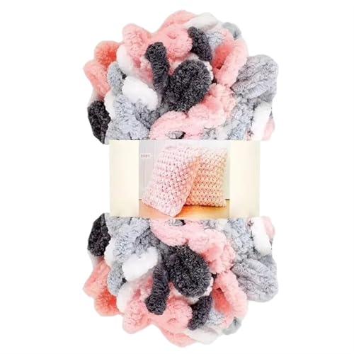 Garn lustig Handgelenk, Grobes Chenille-Fingerschlaufengarn, 4 Stück, mehrfarbig(Color 34) von LYVQZPWLR