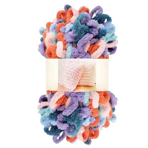 Garn lustig Handgelenk, Grobes Chenille-Fingerschlaufengarn, 4 Stück, mehrfarbig(Color 41) von LYVQZPWLR