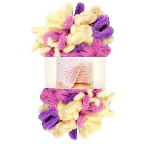 Garn lustig Handgelenk, Grobes Chenille-Fingerschlaufengarn, 4 Stück, mehrfarbig(Color 45) von LYVQZPWLR