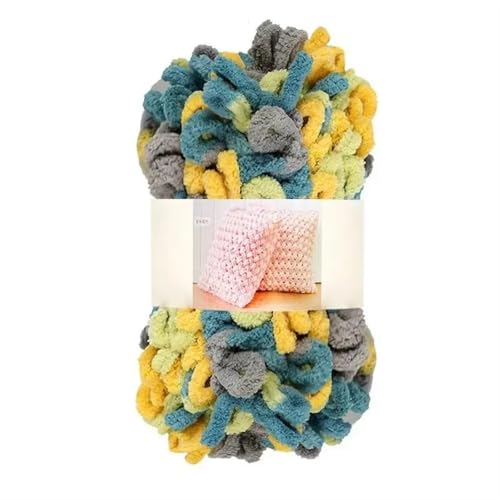 Garn lustig Handgelenk, Grobes Chenille-Fingerschlaufengarn, 4 Stück, mehrfarbig(Color 49) von LYVQZPWLR