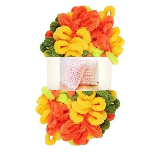 Garn lustig Handgelenk, Grobes Chenille-Fingerschlaufengarn, 4 Stück, mehrfarbig(Color 52) von LYVQZPWLR