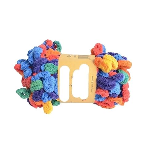 Garn lustig Handgelenk, MicroPolyester Chunky Chenille Finger Loop Strickgarn Keine Nadel Haken Multicolor 1PCS(Ll22) von LYVQZPWLR