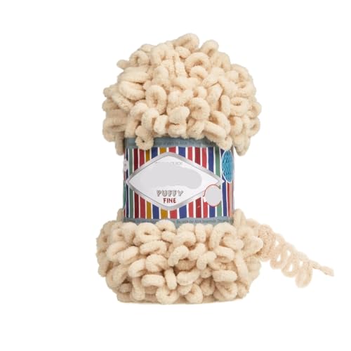 Garn lustig Handgelenk, Puffy Fine Garn, 100 g, for Fingerstricken, ohne Nadeln, ohne Haken, mehrfarbig(Color 09) von LYVQZPWLR