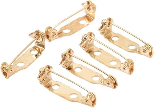 LYVQZPWLRBroschüren, 20 25 30 mm 5 Farben Broschenclip-Basisstifte Broschenrohling Basis for DIY-Schmuckherstellung 20 Stück/Los-25 mm-Gold(Gold2,25mm) von LYVQZPWLR