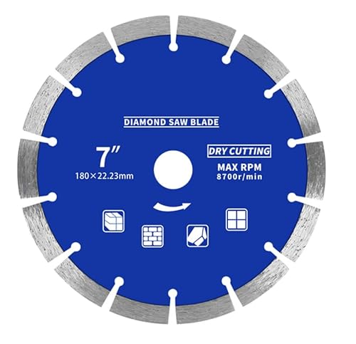 LYVQZPWLRDiamantschnitte, 180mm/230mm Diamant-Trennscheibe Kreissegment-Sägeblatt(Blue 180mm) von LYVQZPWLR
