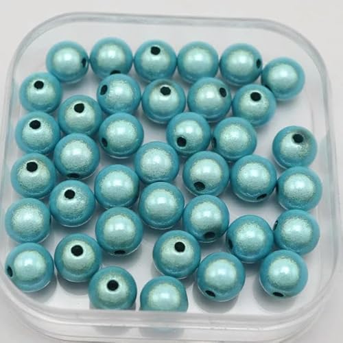 LYVQZPWLRHandwerksknopf, 100 Stück 10 mm 12 mm gemischte Farben 3D Illusion Miracle Beads Spacer(Roze,10mm) von LYVQZPWLR