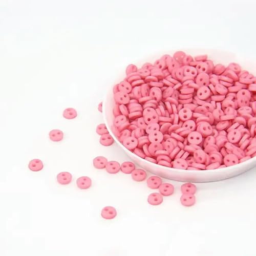 LYVQZPWLRHandwerksknopf, 100 Stück 4 mm runde Mini-Harzknöpfe(05) von LYVQZPWLR