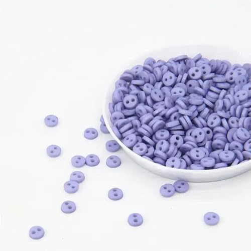 LYVQZPWLRHandwerksknopf, 100 Stück 4 mm runde Mini-Harzknöpfe(10) von LYVQZPWLR