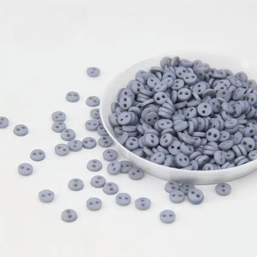 LYVQZPWLRHandwerksknopf, 100 Stück 4 mm runde Mini-Harzknöpfe(22) von LYVQZPWLR