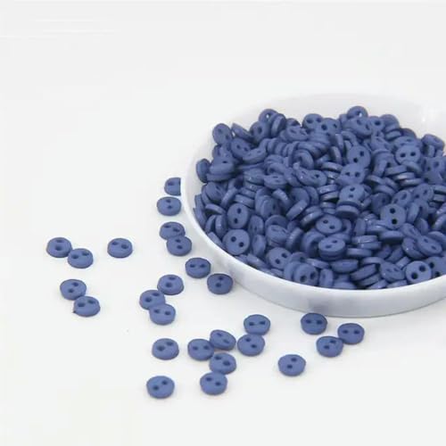 LYVQZPWLRHandwerksknopf, 100 Stück 4 mm runde Mini-Harzknöpfe(23) von LYVQZPWLR