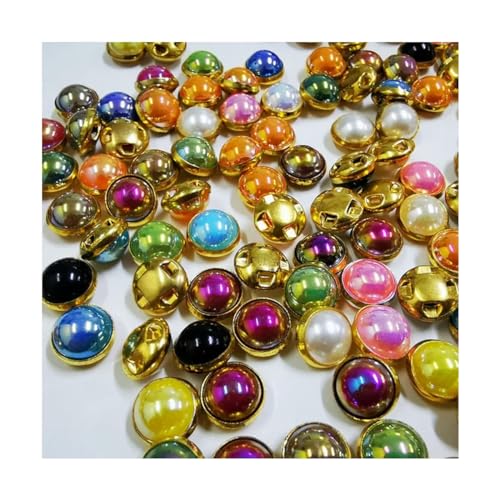 LYVQZPWLRHandwerksknopf, 100 Stück 6 mm Mini-Harzknöpfe in verschiedenen Farben(8mm-a) von LYVQZPWLR