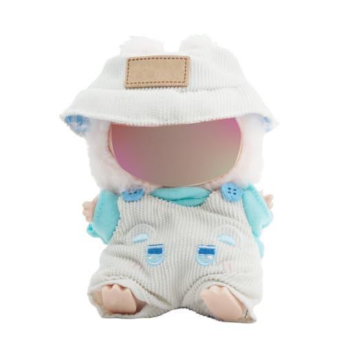 LYVQZPWLRModische Puppenkleidung, Kleidung for 17 cm große Puppen, Kleiderset for Puppen, stilvolles, Bezauberndes 2-teiliges Set mit Hut, Kleidung for Puppenzubehör(Clothessetbeige) von LYVQZPWLR