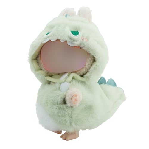 LYVQZPWLRModische Puppenkleidung, Kleidung for 17 cm große Puppen, Zubehör for 17 cm große Puppen, stilvolles, Bezauberndes 2-teiliges Set in Kaninchenform(Dinosaurgreen) von LYVQZPWLR