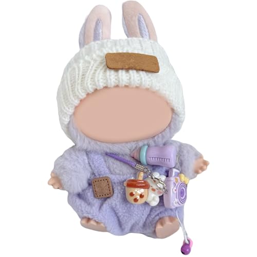 LYVQZPWLRModische Puppenkleidung, Kleidung for Labu bu Puppe 17 cm/6,7 Zoll, Exquisite Labubu Accessoires-Keine Puppe(Purple) von LYVQZPWLR