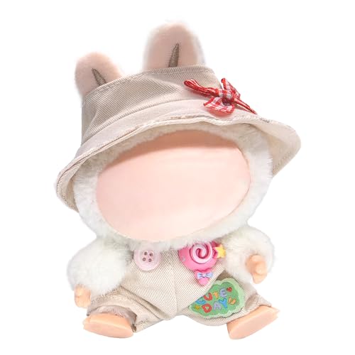 LYVQZPWLRModische Puppenkleidung, Kleidung for Labubu, 17cm Kleidungsset for Labubu Puppe, Hutkleidung Outfits for Labubu, Stilvolles entzückendes Puppenkleidungszubehör von LYVQZPWLR