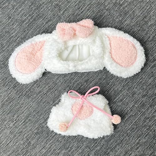 LYVQZPWLRModische Puppenkleidung, Kleidung for Labubu, Outfit-Set for LBB, Zubehör passend for 5,9–6,69 Zoll große Overalls (Puppe Nicht im Lieferumfang enthalten)(Rabbit) von LYVQZPWLR