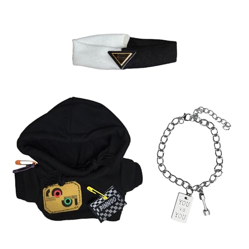LYVQZPWLRModische Puppenkleidung, Kleidung for Labubu-Outfits (Keine Puppe) 17 cm La Bubu-Puppenkleidungsset mit Zubehör Stilvolles Ankleideset for La Boo-Boo von LYVQZPWLR