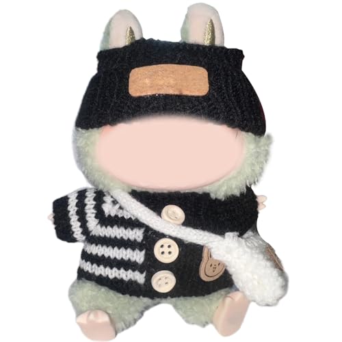 LYVQZPWLRModische Puppenkleidung, Kleidung for Labubu-Puppe 17 cm/6,7 Zoll, exquisites Labubu-Zubehör – Keine Puppe(Black) von LYVQZPWLR
