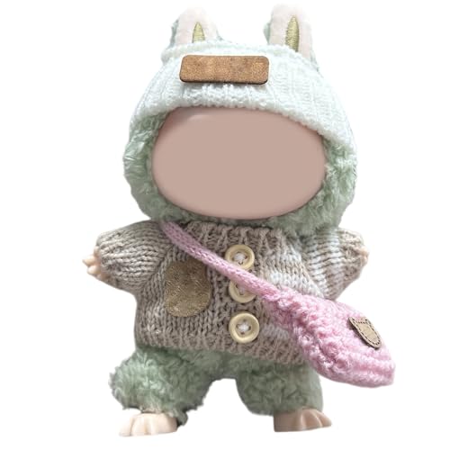 LYVQZPWLRModische Puppenkleidung, Kleidung for Labubu-Puppe 17 cm/6,7 Zoll, exquisites Labubu-Zubehör – Keine Puppe(Khaki) von LYVQZPWLR