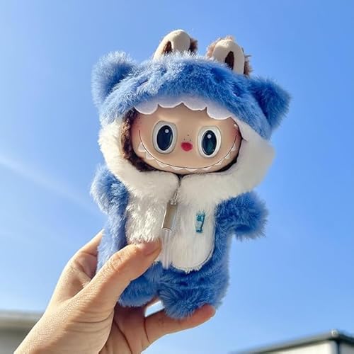 LYVQZPWLRModische Puppenkleidung, Süße Kleidung for die Labubu-Puppe (Keine Puppe) – Plüschset for 17 cm große Puppe von LYVQZPWLR