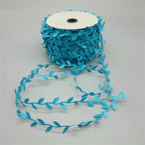 LYVQZPWLRStickpflaster, 2 Yards Spitzenband, 25 mm, weißer Spitzenstoff, for Nähen von Unterwäsche, DIY-Kleidungszubehör(Lake Blue) von LYVQZPWLR