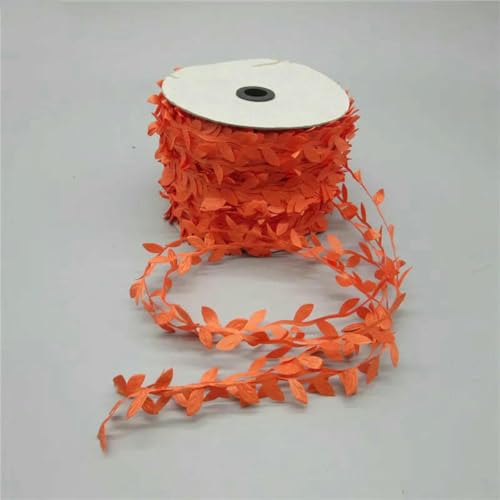 LYVQZPWLRStickpflaster, 2 Yards Spitzenband, 25 mm, weißer Spitzenstoff, for Nähen von Unterwäsche, DIY-Kleidungszubehör(Oranje) von LYVQZPWLR