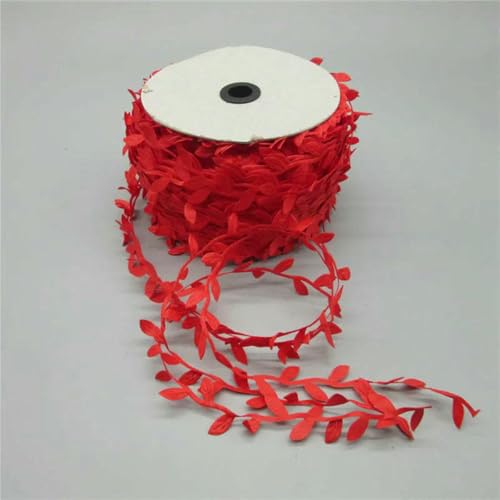 LYVQZPWLRStickpflaster, 2 Yards Spitzenband, 25 mm, weißer Spitzenstoff, for Nähen von Unterwäsche, DIY-Kleidungszubehör(Rosso) von LYVQZPWLR