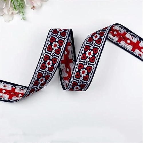 LYVQZPWLRStickpflaster, 3 cm Randdekoration im Senioren-Ethno-Stil(D 3cm,5 Yard) von LYVQZPWLR