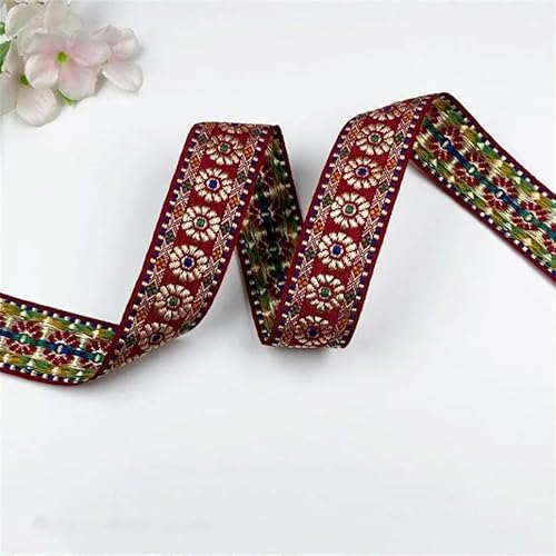 LYVQZPWLRStickpflaster, 3 cm Randdekoration im Senioren-Ethno-Stil(G 3cm,10 Yard) von LYVQZPWLR
