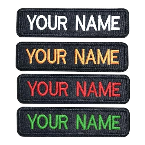 LYVQZPWLRStickpflaster, Benutzerdefinierte Militär-Patches, 2 Stück personalisiertes Stick-Namensschild mit Hakenschlaufe for Aufbügeln, Taktischer Moral-Namenspatch LYVQZPWLRStickpflaster, Benutzerdefinierte Militär-Patches, 2 Stück personalisiertes Stick-Namensschild mit Hakenschlaufe for Aufbügeln, Taktischer Moral-Namenspatch von LYVQZPWLR