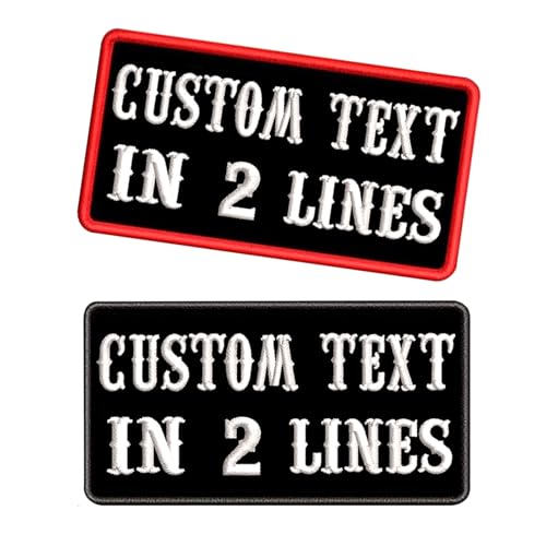 LYVQZPWLRStickpflaster, Benutzerdefinierter Namensaufnäher mit Stickerei, 8,9 cm B x 5,1 cm H, 2 Stück, personalisiertes Militärnummernschild LYVQZPWLRStickpflaster, Benutzerdefinierter Namensaufnäher mit Stickerei, 8,9 cm B x 5,1 cm H, 2 Stück, personalisiertes Militärnummernschild von LYVQZPWLR