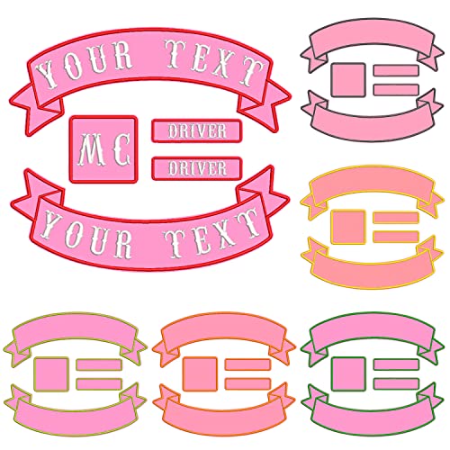 LYVQZPWLRStickpflaster, MC Rocker Patch, personalisierter Weste Biker Rocker Motorrad Patch(Roze) von LYVQZPWLR
