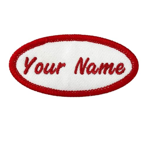 LYVQZPWLRStickpflaster, Personalisierter Namensaufnäher, 2 Stück, oval, besticktes Namensschild for Aufnähen/Aufbügeln LYVQZPWLRStickpflaster, Personalisierter Namensaufnäher, 2 Stück, oval, besticktes Namensschild for Aufnähen/Aufbügeln von LYVQZPWLR