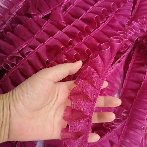LYVQZPWLRStickpflaster, Weicher, 4 cm breiter, plissierter Tüll, feines Spitzenband, Rüschenbesatz, Kragenapplikation, DIY-Bastelstoff for Kleider, Kleidung, Röcke, Haustier-Lätzchen, Nähstoff(Rose re LYVQZPWLRStickpflaster, Weicher, 4 cm breiter, plissierter Tüll, feines Spitzenband, Rüschenbesatz, Kragenapplikation, DIY-Bastelstoff for Kleider, Kleidung, Röcke, Haustier-Lätzchen, Nähstoff(Rose re von LYVQZPWLR