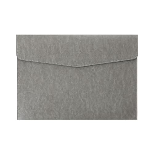 LYVQZPWLRUmschlagdokument, Aktenordner Business Office Aktentasche Leder Wasserdichte Aufbewahrungstasche Aktenaufbewahrungstasche(Grigio.) von LYVQZPWLR