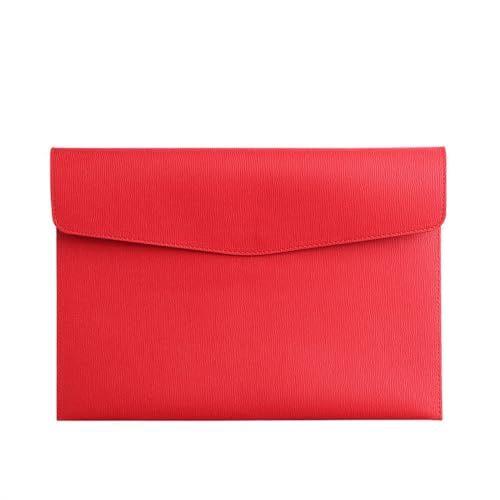 LYVQZPWLRUmschlagdokument, Aktenordner Leder Business Leder A4 Dokumententasche Vertragsdatei Aufbewahrungstasche Datei Organizer(Rosso) von LYVQZPWLR