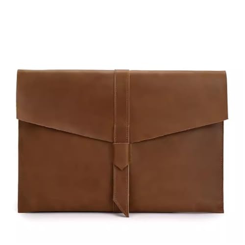 LYVQZPWLRUmschlagdokument, Aktenordner Leder Informationstasche Hand Aktentasche Vintage Ordner Datei Organizer(Bruin) von LYVQZPWLR