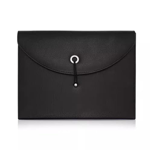 LYVQZPWLRUmschlagdokument, Aktenordner Leder Leder-Sortiertasche Mehrschichtige Orgeltasche Aktenorganizer(Noir) von LYVQZPWLR