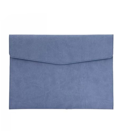 LYVQZPWLRUmschlagdokument, Aktenordner Leder Pu Leder Aufbewahrungstasche Leder A4 Dokumententasche Datei Organizer(Blu) von LYVQZPWLR