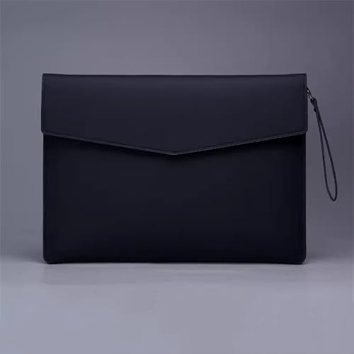 LYVQZPWLRUmschlagdokument, Aktenordner aus Leder, A4, Dokumentenaufbewahrung, Geschäftsinformationen, Tasche, tragbarer Büro-Datei-Organizer(Noir) von LYVQZPWLR