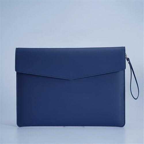 LYVQZPWLRUmschlagdokument, Aktenordner aus Leder, Dokumententasche aus Leder, Firmeninformationen, Meeting-Tasche, Akten-Organizer(Blu) von LYVQZPWLR