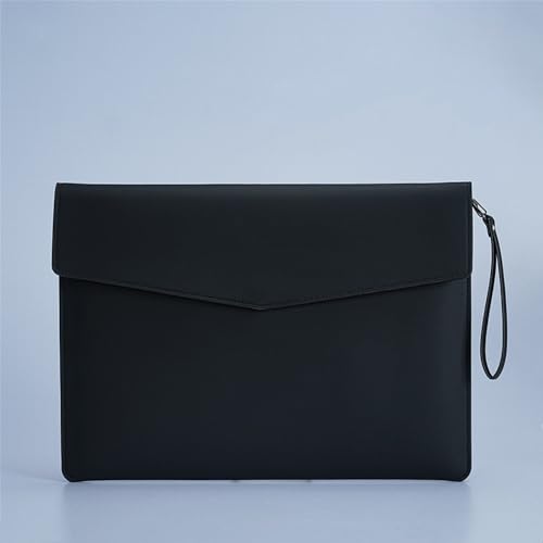 LYVQZPWLRUmschlagdokument, Aktenordner aus Leder, Dokumententasche aus Leder, Firmeninformationen, Meeting-Tasche, Akten-Organizer(Noir) von LYVQZPWLR
