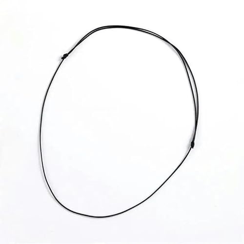 LYVQZPWLRWachsende Halskette, 10 stücke Einstellbare Halskette Wachs Seil Leder Schnur Kette Schwarz Braid Wachs Schnur Knoten Schiebe Schnur(1mm) von LYVQZPWLR